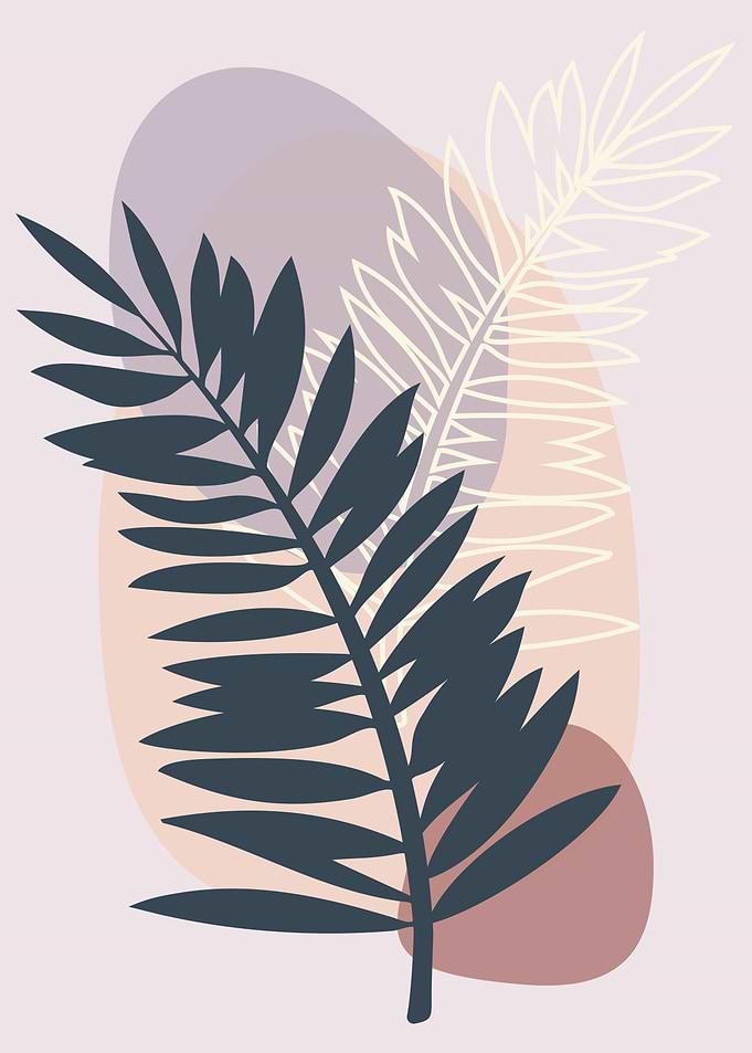 Olive leaf geometrical art