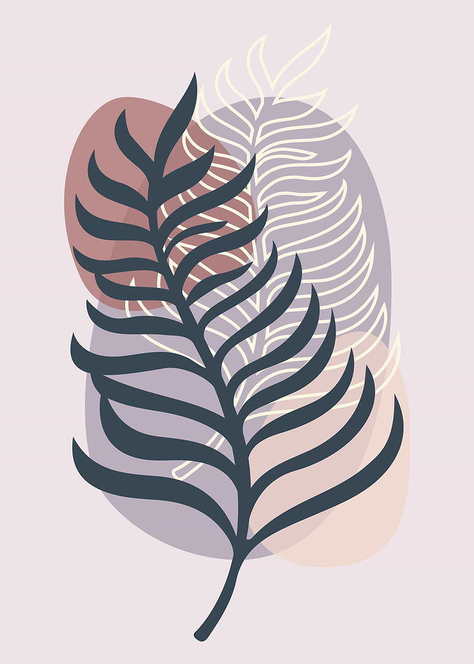 Tropical leaf line shapes