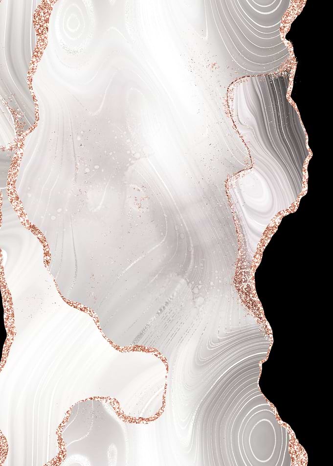 White Rose Gold Glitter 04