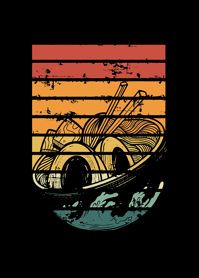 Ramen bowl retro