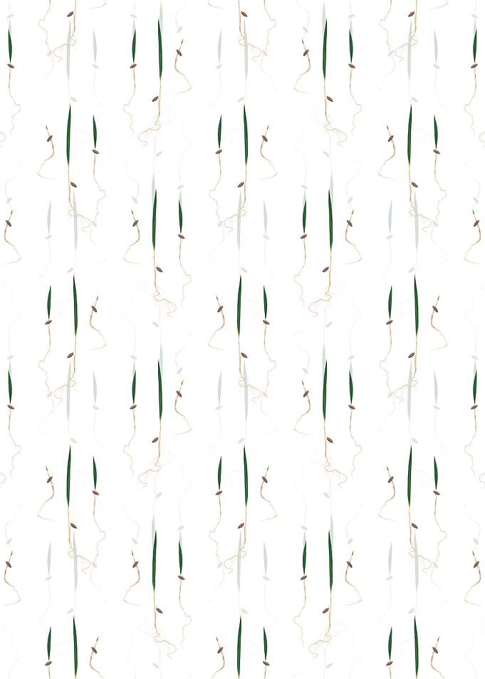 Floral Date Palm Pattern