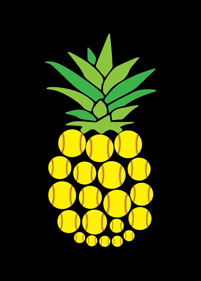Pineapple Softball Player