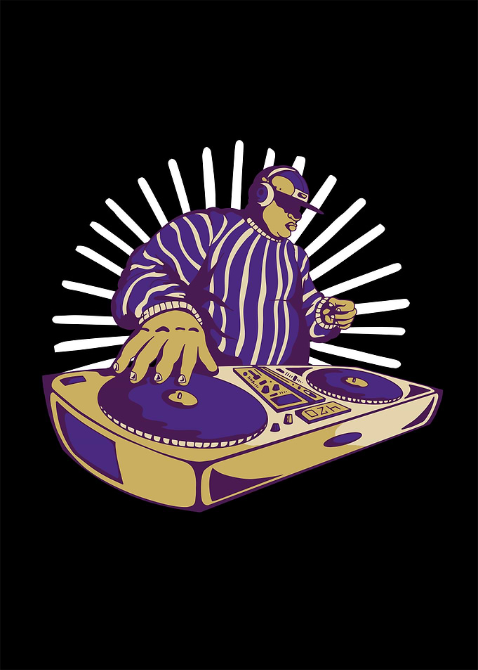 DJ Turntable Painting