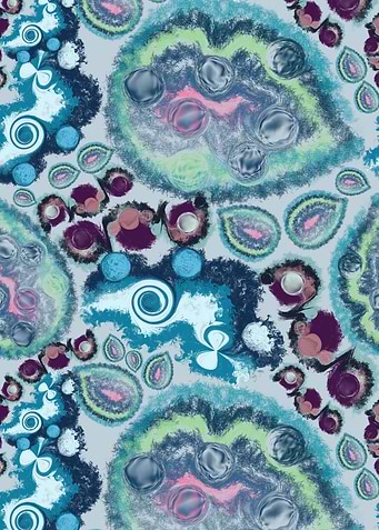 Liquid colorful shapes