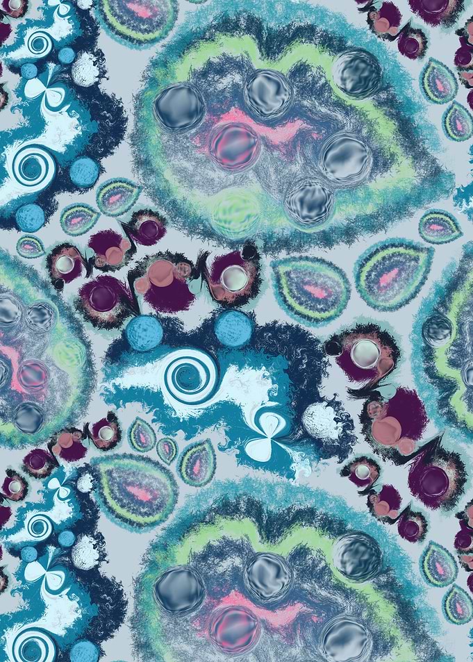 Liquid colorful shapes