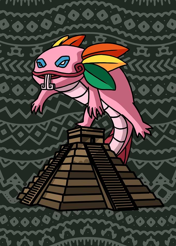 Quetzalcoatl Axolotl Aztec