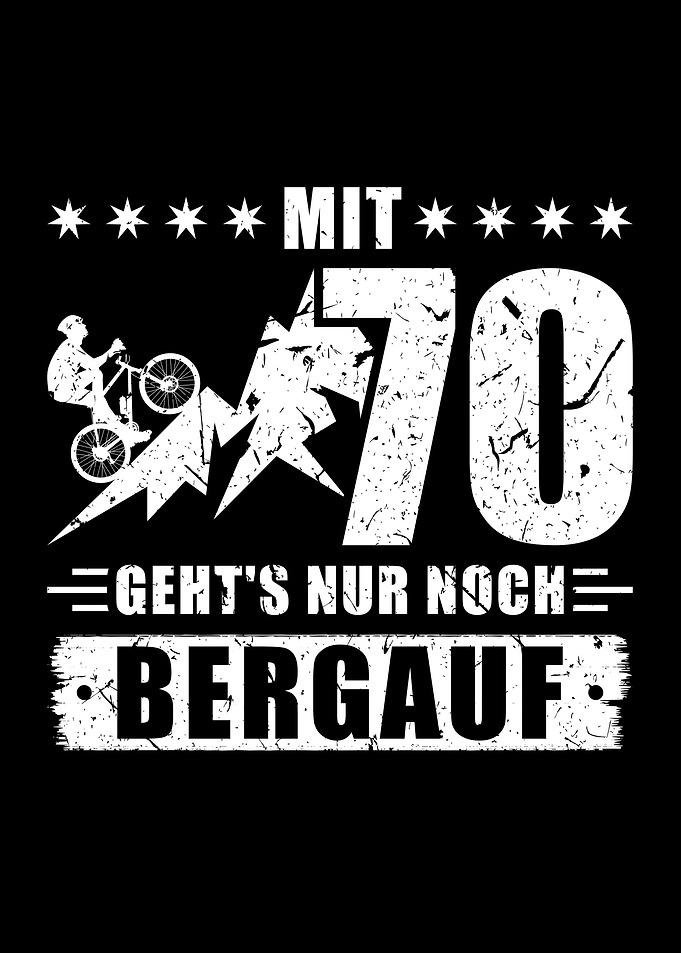 70 Geburtstag Radfahrer