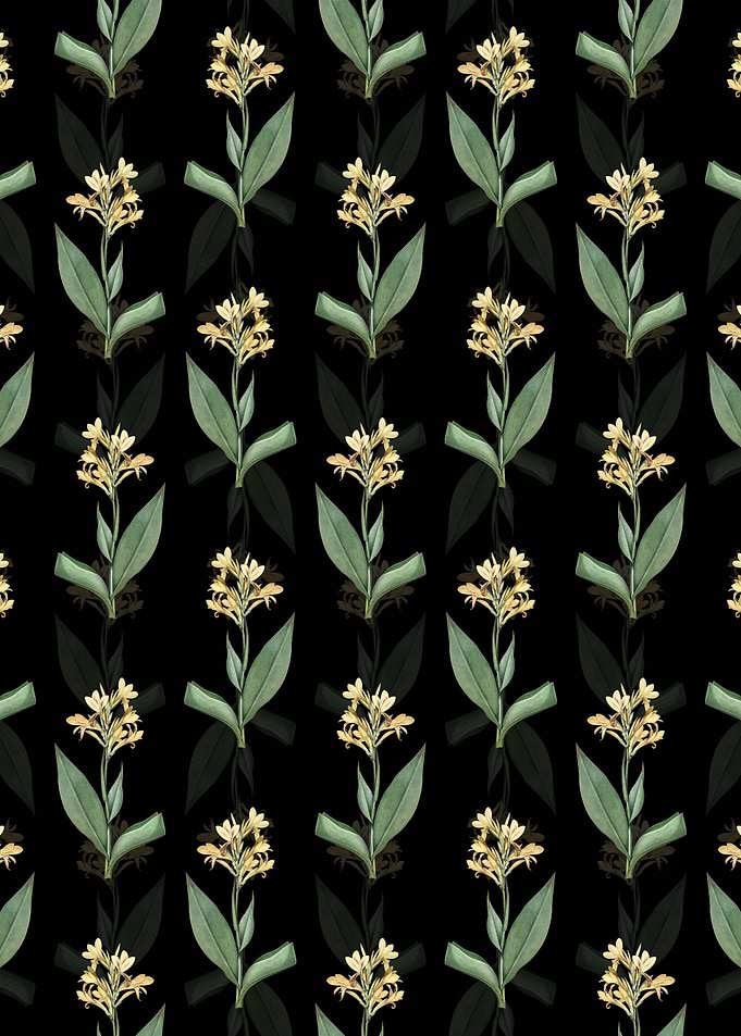 Floral Water Canna Pattern