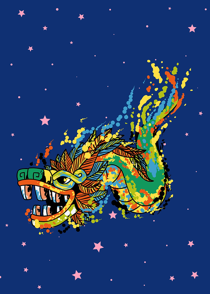 Quetzalcoatl Watercolor