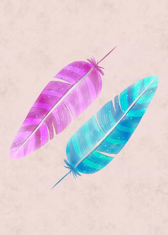 Colorful feathers