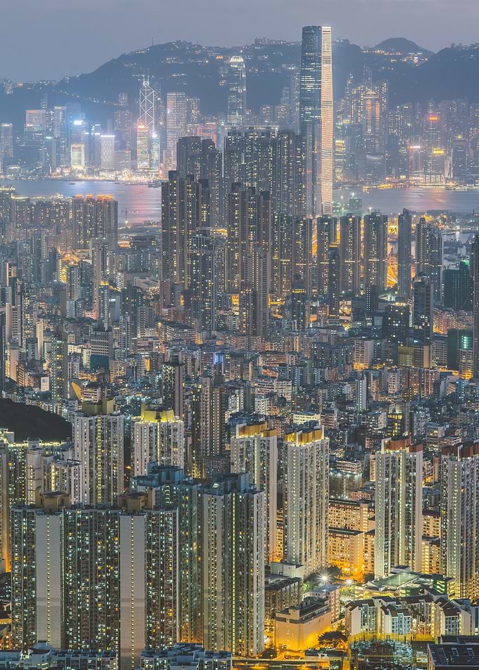 Illustrated cityscape