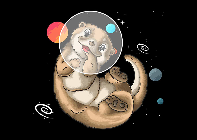 Sea Otter Astronaut Otter