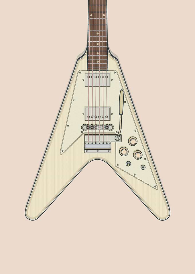 White V Guitar