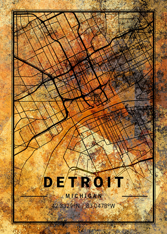 Detroit Michigan Map