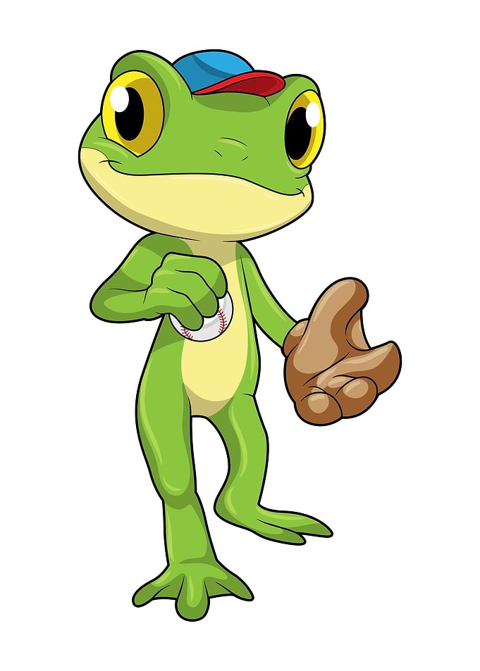 Frog Baseball Sports