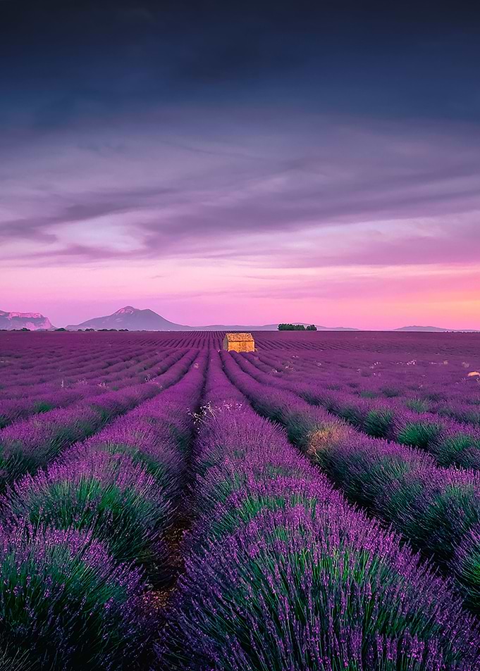 Sunset Over The Provence