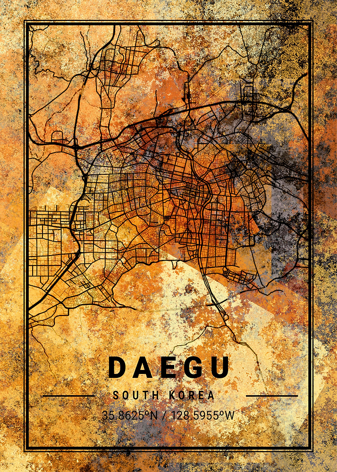 Daegu South Korea Map