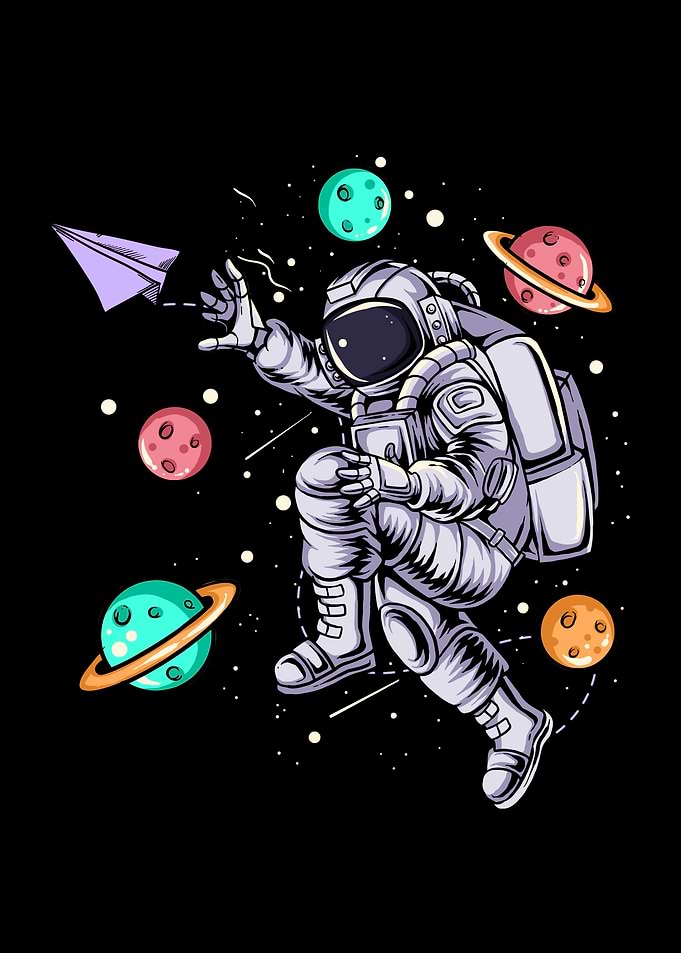 Astronaut Paper Planes