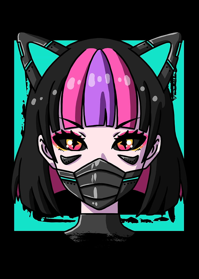 Cyborg Anime Girl