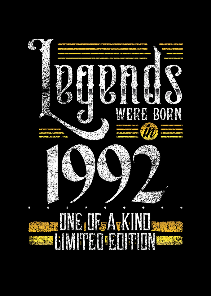 Legends were born in 1992