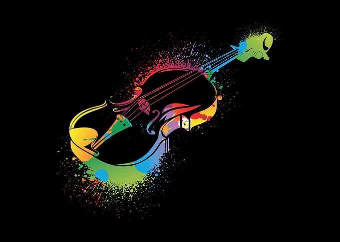 Colorful Violin Music