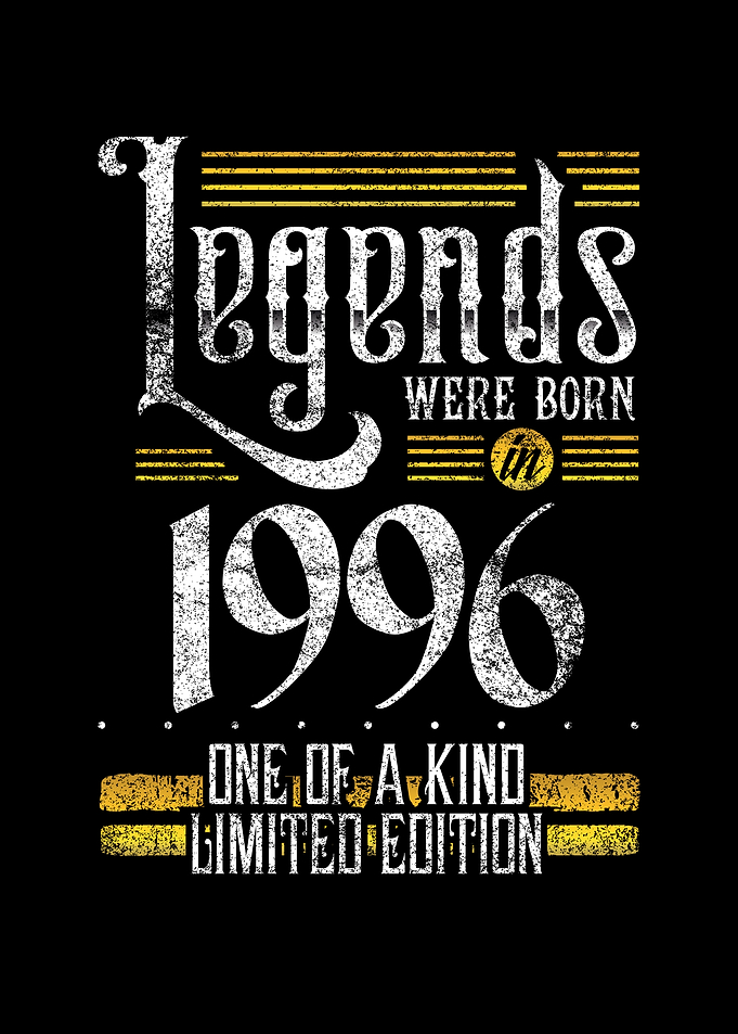 Legends were born in 1996