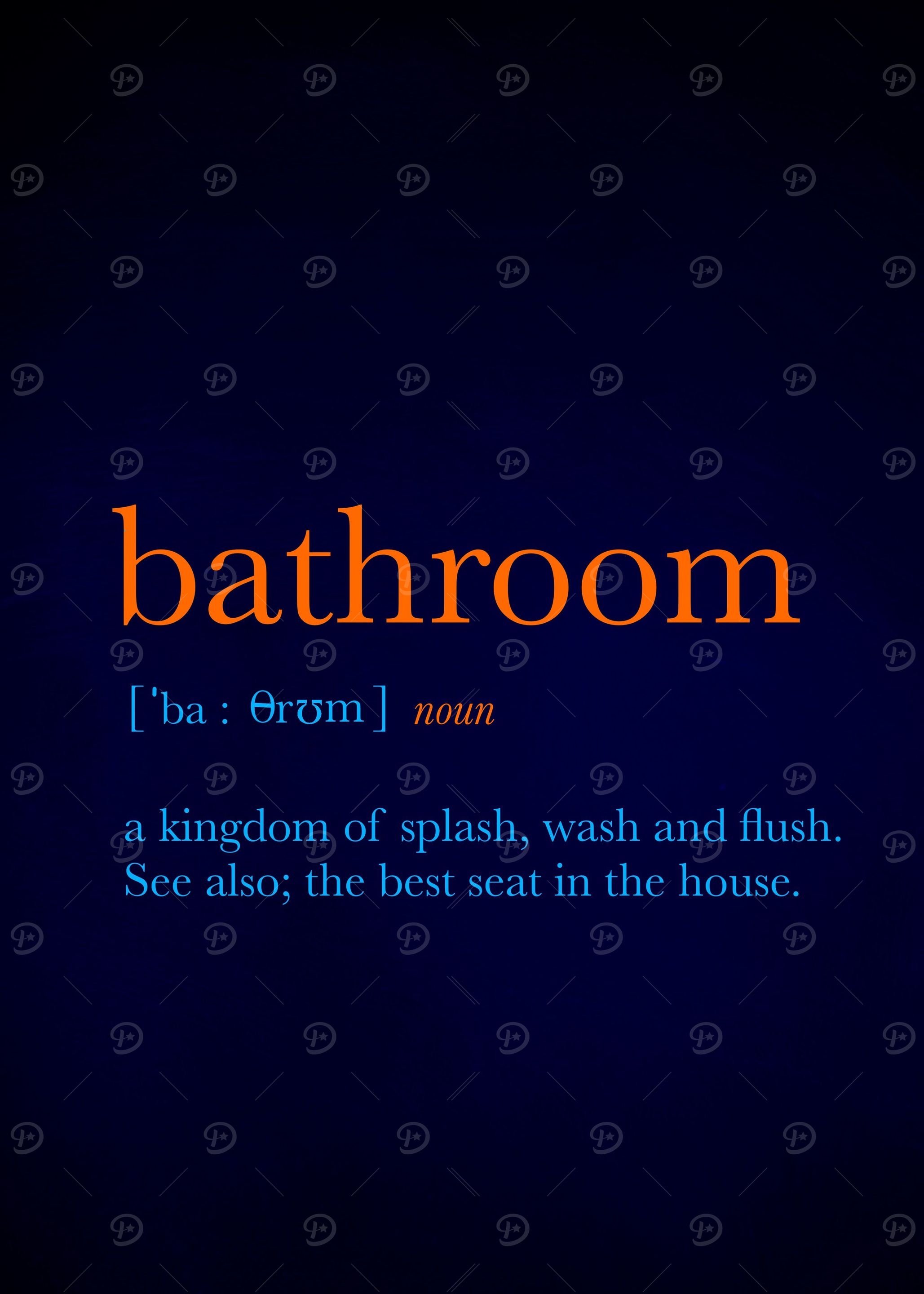 Bathroom posters