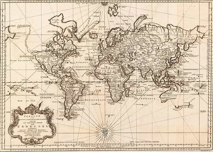 Old Wolrd Map 1748