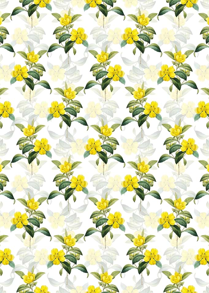 Golden Guinea Vine Pattern