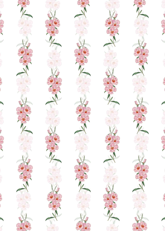 Pink Ruddy Godetia Pattern