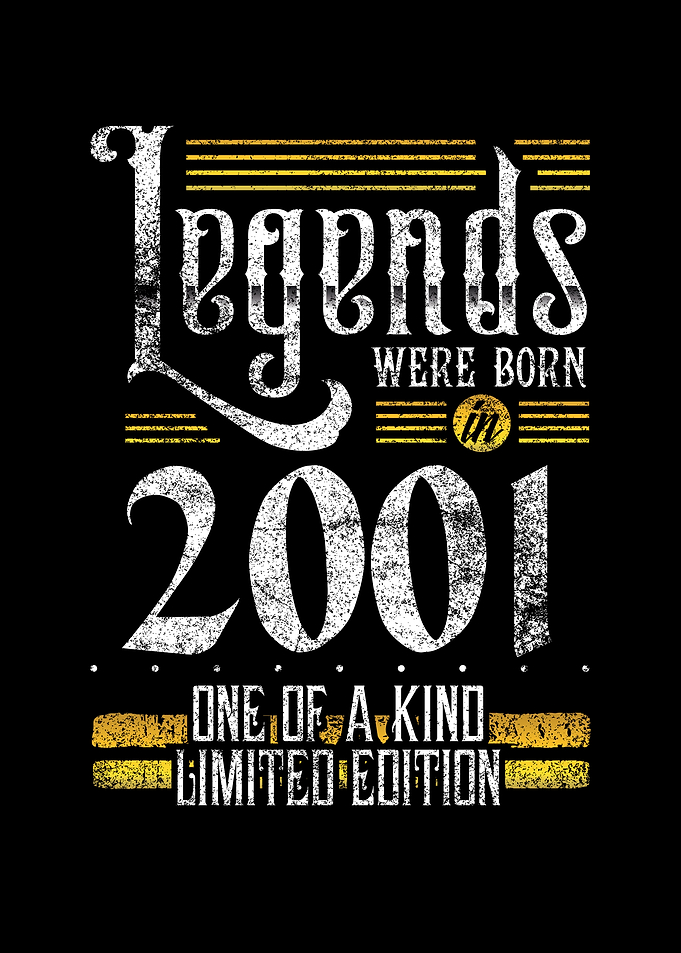 Legends were born in 2001