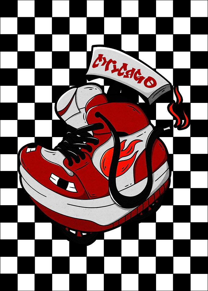 red car shoes