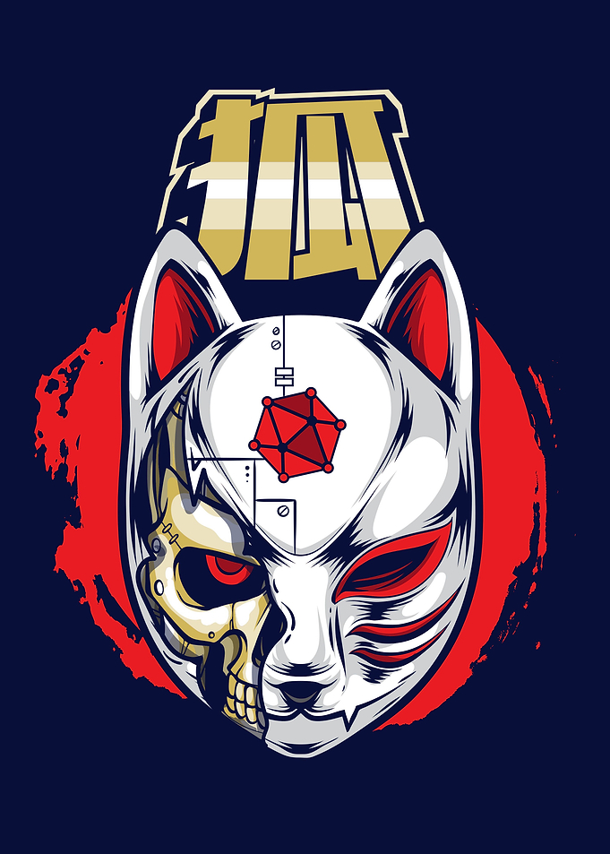 Cyborg Kitsune Mask
