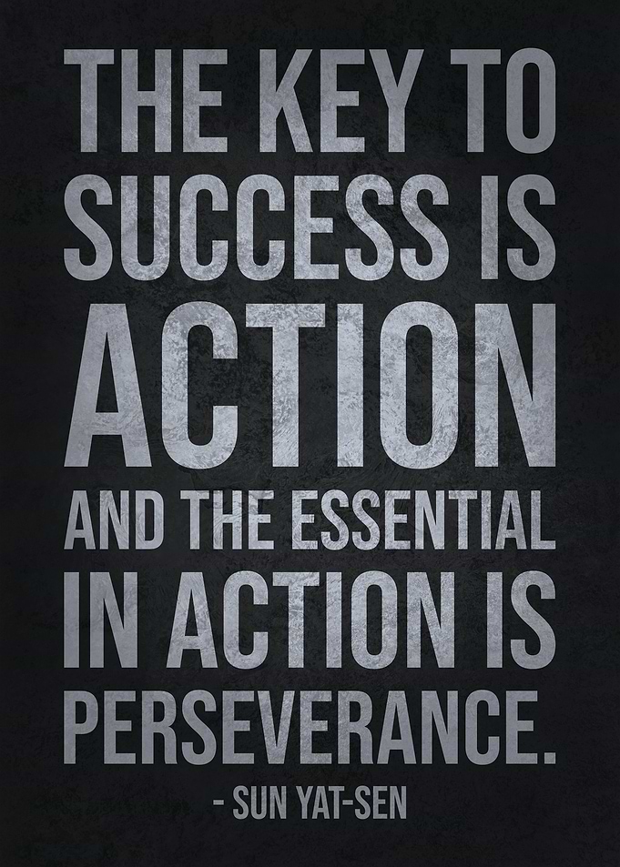 Key To Success Is Action