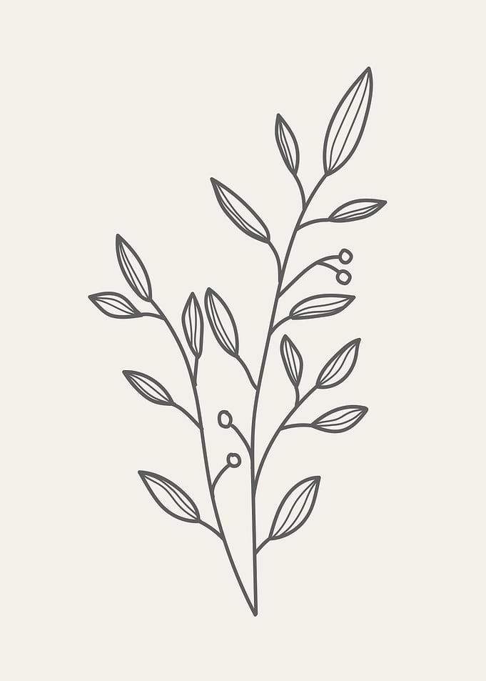 Botanical tree floral leaf