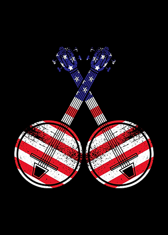 American Flag Banjo