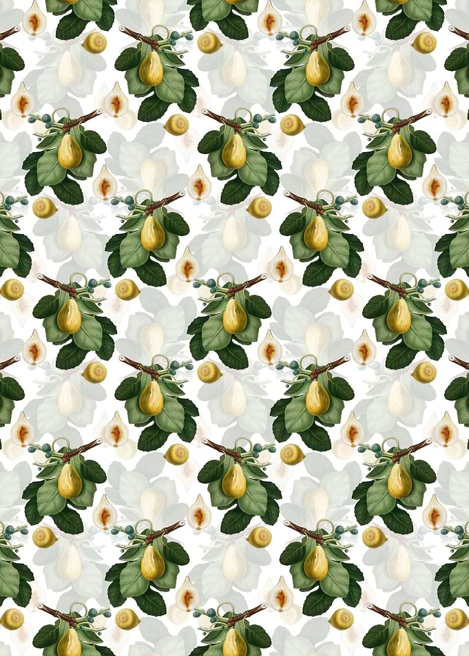 Floral Common Fig Pattern