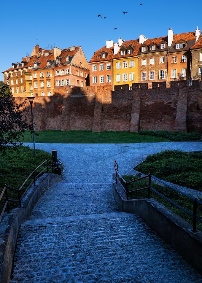 Warsaw City At Sunset