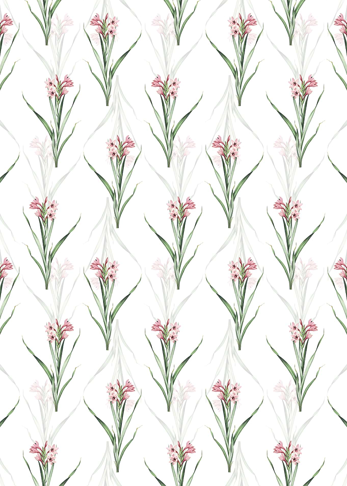 Floral Sword Lily Pattern