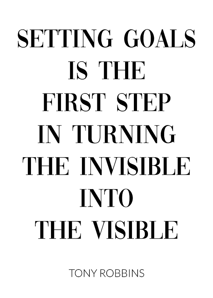 Tony Robbins Quote Goals