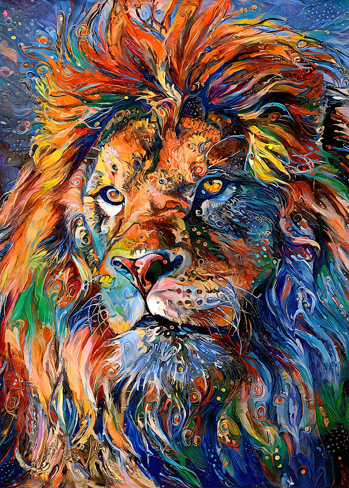 Abstract Lion