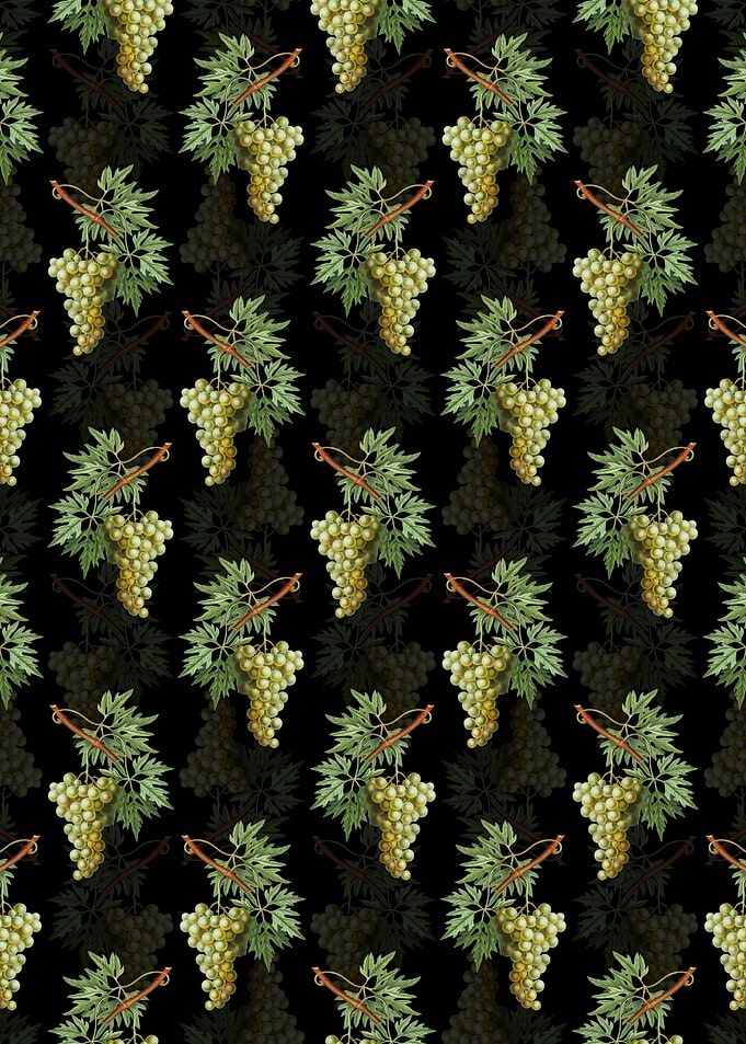 Floral Grape Vine Pattern