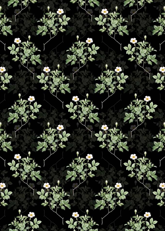 Floral Rosebush Pattern