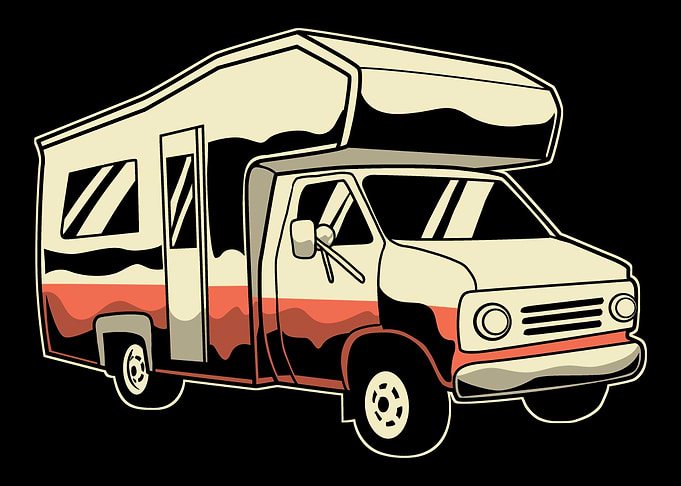 Retro RV Camper Van
