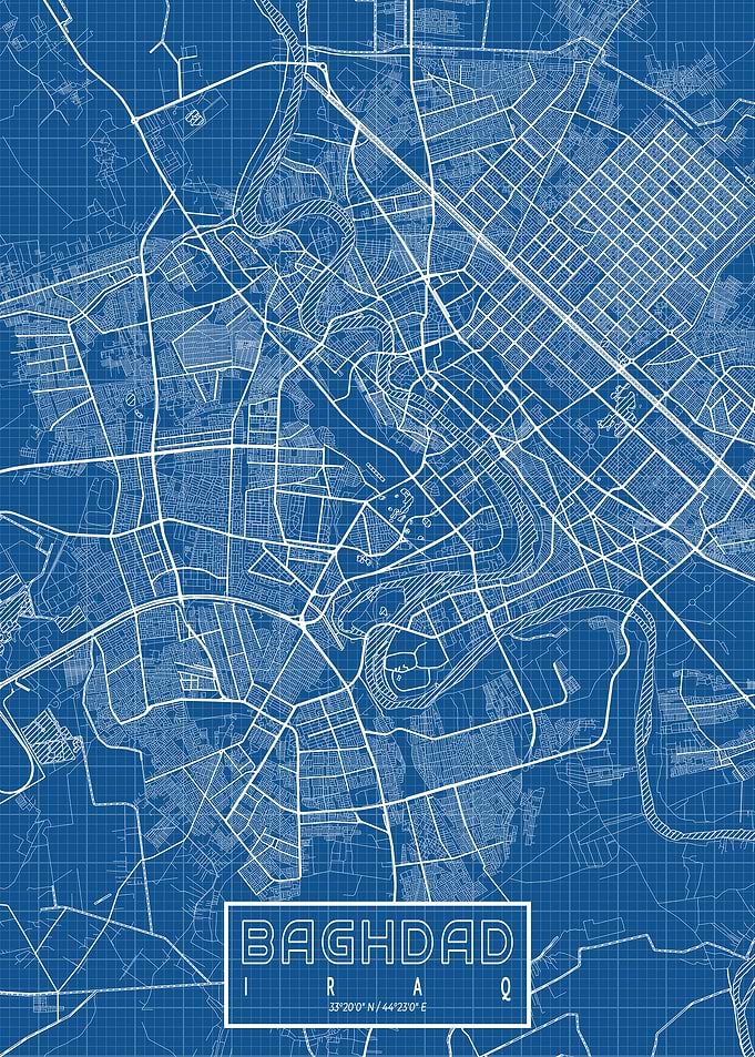 Baghdad Map Blueprint