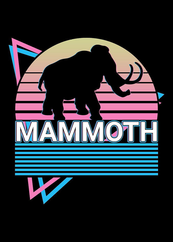 Mammoth Elephant Retro