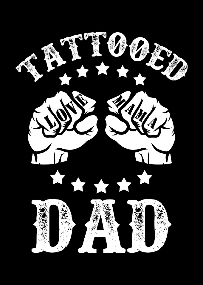 Tattooed Dad Love Mom