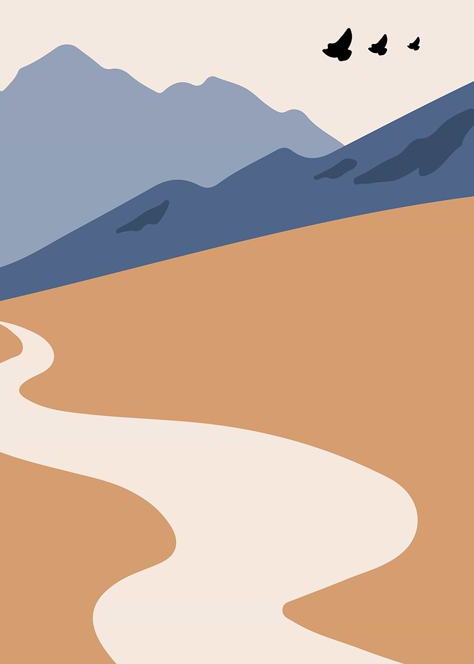 Adventure travel road tree