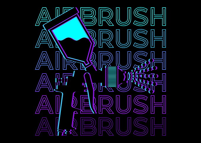 Airbrush Spray Paint Retro
