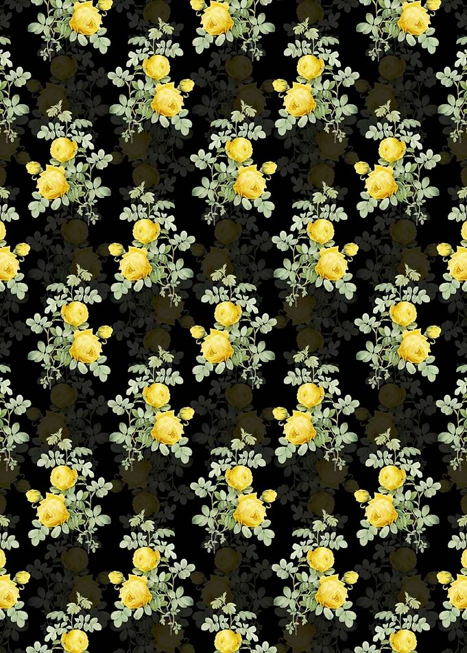 Black Sulphur Rose Pattern